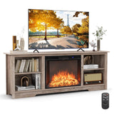 Tangkula Fireplace TV Stand for 75 Inches TV