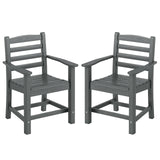 Tangkula Patio Dining Chairs Set HDPE All Weather Outdoor Chair