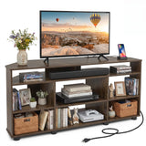 Tangkula 4-Tier Corner TV Stand for TVs up to 55 Inch