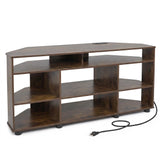 Tangkula 4-Tier Corner TV Stand for TVs up to 55 Inch