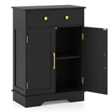 Tangkula Modern Freestanding Bathroom Storage Cabinet w/Large Pull-Out Drawer