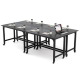 Mobile Computer Desk, Simple Style Rolling Home Office Desk Study Table Writing Desk