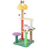Tangkula Fruit Cat Tree with Scratching Posts