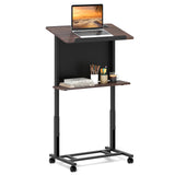 Tangkula Rolling Podium Stand