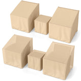 Tangkula Patio Furniture Covers 3 Piece Set