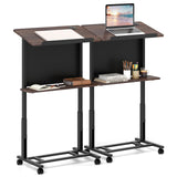 Tangkula Rolling Podium Stand