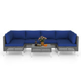 Tangkula 7 Piece Outdoor Furniture Set
