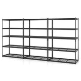 Tangkula 5-Tier Metal Storage Shelves(48"L x 24"W x 72"H)