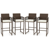 Tangkula Patio Bar Stools Set of 2/4