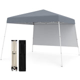 Tangkula Pop Up Canopy with Sidewall (10x10 FT)
