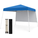 Tangkula Pop Up Canopy with Sidewall (10x10 FT)
