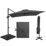 Tangkula 11 x 9 FT Patio Umbrella with Base Included