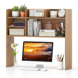 Tangkula Desktop Bookshelf for Computer Up to 32”（6 Shelves）