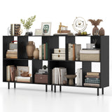 Tangkula 4 Cubby Open Bookcase