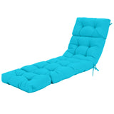 Tangkula  73 x 22 Inch Patio High Back Recliner Cushion with 4 String Ties