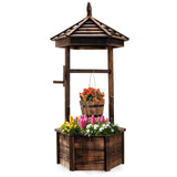 Tangkula Outdoor Wishing Well Planter for Garden