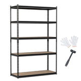 Tangkula 5-Tier Heavy Duty Garage Shelving Unit 2200 LBS Metal Storage Organizer Rack