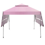 Tangkula 10x17.6 Ft Pop Up Canopy with Adjustable Dual Awnings, Easy Setup Instant Tent for Patio, Market, Picnic