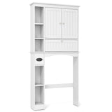 Tangkula Over the Toilet Storage Cabinet with Toilet Paper Holder