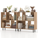 Tangkula 4 Cubby Open Bookcase