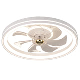 Tangkula Ceiling Fan with Lights 3000-6500K Dimmable Modern Flush Mount LED