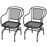 Tangkula Outdoor Rocking Chair Set Patio Rocker Chairs with Steady Rocking Function