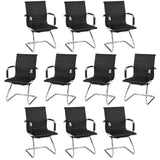 Tangkula Office Guest Chair Set of 2/4/6/8/10/12 Heavy Duty Reception Chairs Conference Room Chairs