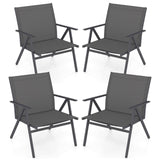 Tangkula Patio Chairs with Breathable Mesh Fabric and Metal Frame