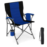 Tangkula Camping Chair with Cup Holder for Beach