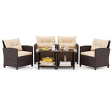 Tangkula Outdoor Patio Furniture Set