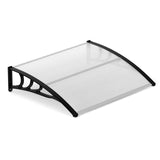 Tangkula 30" x 39" Window Awning with Hollow Sheet for Rain Snow Sunlight Protection