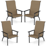 Tangkula Fabric Adirondack Chair with 400 lbs Weight Capacity