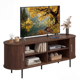 Tangkula Fluted TV Stand for TVs up to 60”