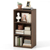 Tangkula 3-Cube Bookcase Floor Standing Open Bookshelf w/7-Position Adjustable Shelf