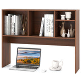 Tangkula Desktop Bookshelf, Countertop Storage Hutch with 4 Shelves for Computer Desk