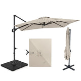 Tangkula 11 x 9 FT Patio Umbrella with Base Included