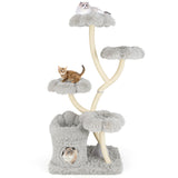 Tangkula 65 Inch Tall Cat Tower with Sisal Scratching Posts