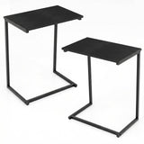 Tangkula 26.5" C-Shaped End Table for Bed