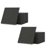 Tangkula 0.79" Thick Rubber Top Exercise Mat 48 Sq Ft
