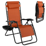 Tangkula Zero Gravity Chair, Folding Patio Lounge Chair Adjustable Outdoor Recliner