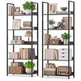 Tangkula 5-Tier Bookshelf for Living Room
