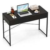 Tangkula Computer Desk with 2 Drawers for Small Space