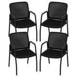 Tangkula Conference Chairs, Office Guest Chairs with Ergonomic Mesh Backrest