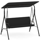 Tangkula 3 Person Porch Swing with Removable Cushions