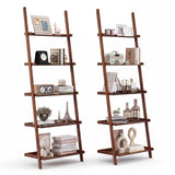 Tangkula 5-Tier Ladder Shelf Bookcase for Living Room