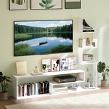 Tangkula Bookshelf TV Stand for TVs up to 50 Inch