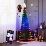 Tangkula 6.2FT Pop-Up Decoration Tree with 282 LED Lights