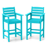 Tangkula Patio Adirondack Bar Chairs Set of 2/4