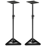 Tangkula Adjustable Universal Speaker Stands, Studio Monitor Stands Pair w/Stable Triangular Base