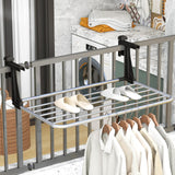 Tangkula Portable Aluminum Clothes and Towel Drying Rack